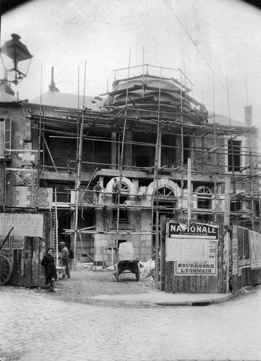 Chantier de construction (vers 1925).