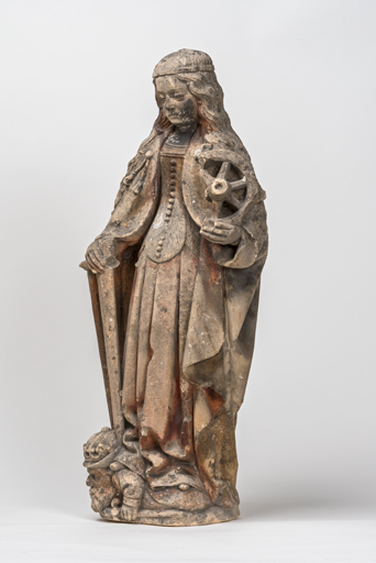 Statuette : sainte Catherine d'Alexandrie
