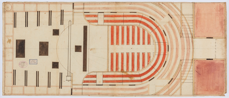 Plan de la salle de spectacle. S.d. [an 13 (1805) ?].