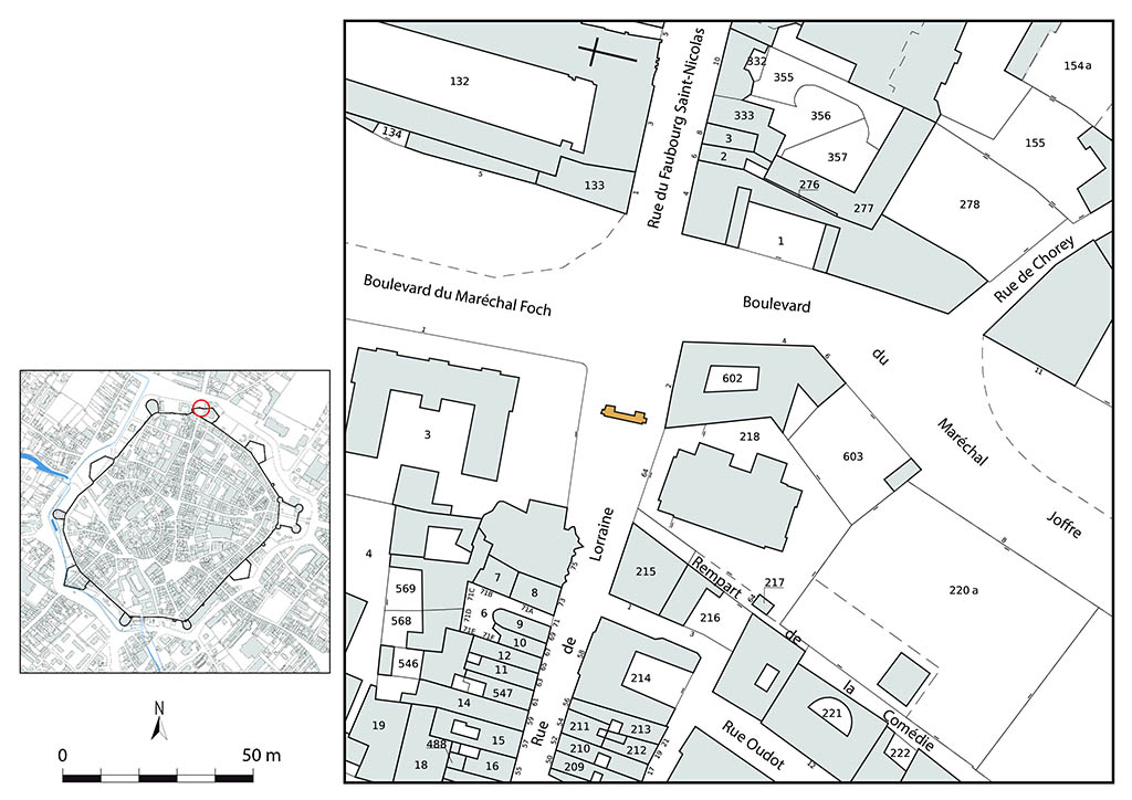 Plan-masse et de situation. Extrait du plan cadastral, 2024, 1/1 000.