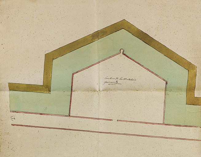 Plan du bastion de la Madeleine. S.d.