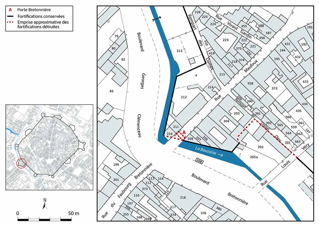 Plan-masse et de situation. Extrait du plan cadastral, 2024, 1/1 000.