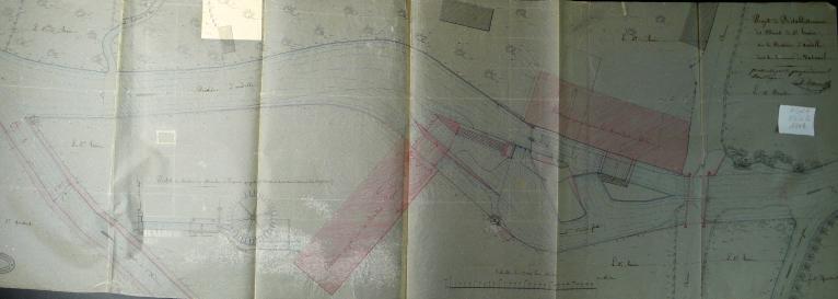 Projet de rétablissement des usines de M. Hain, 1808 (AD Eure. 19 S 2).