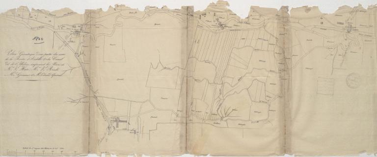 Plan de situation, 1840 (AD. Eure. 18 S 90).