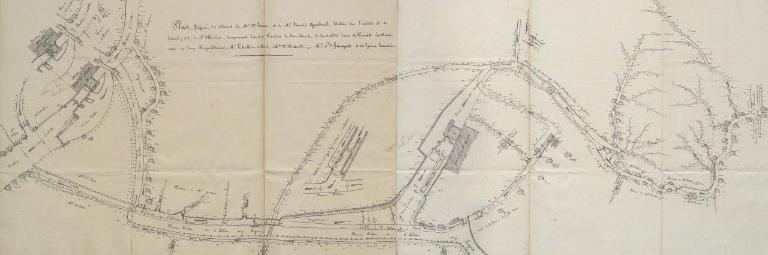 Plan de situation, 1840 (AD. Eure. 18 S 90).