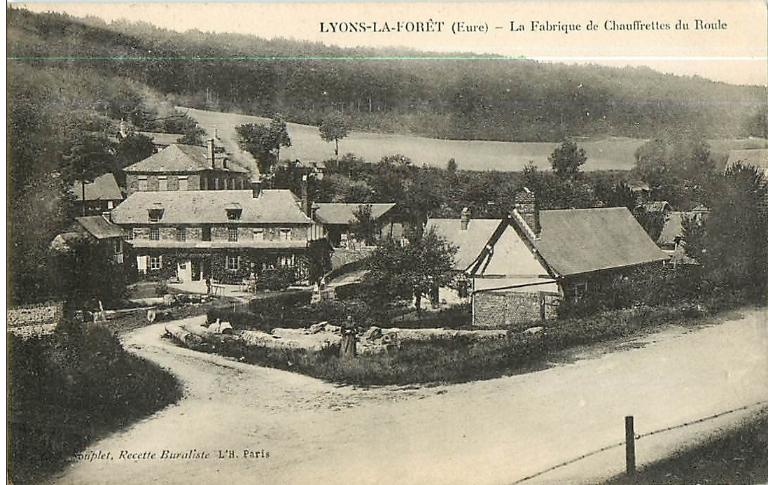La fabrique de chaufferettes du Roule.- Carte postale, ed. L'H., Paris, vers 1910 (Collection particulière).