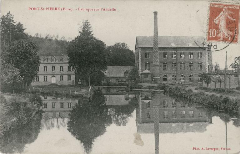 Farique sur l'Andelle.- Carte postale, Phot. A. Lavergne, Vernon, vers 1910 (Collection particulière).