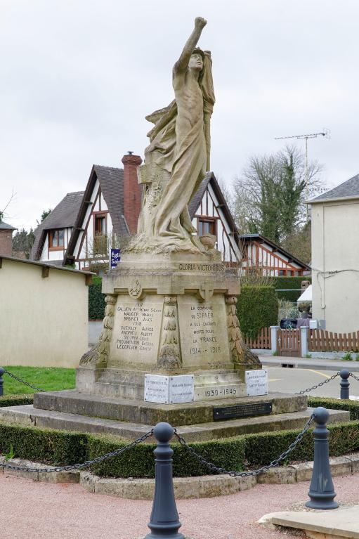 Vue d'ensemble du monument, 3/4 avant gauche.