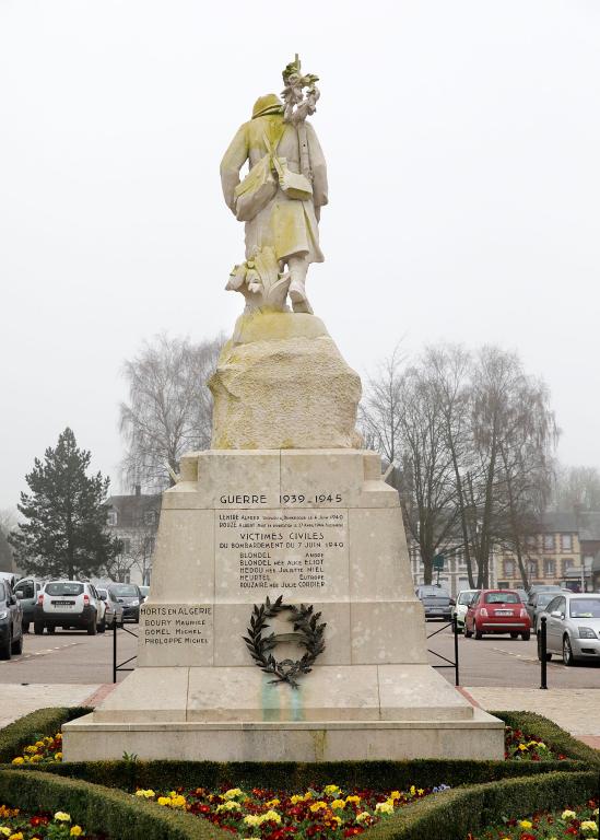 Vue d'ensemble du monument, face postérieure.