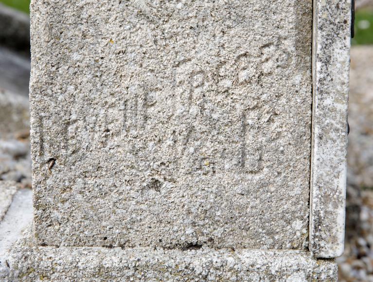 Signature de l'entrepreneur, détail.