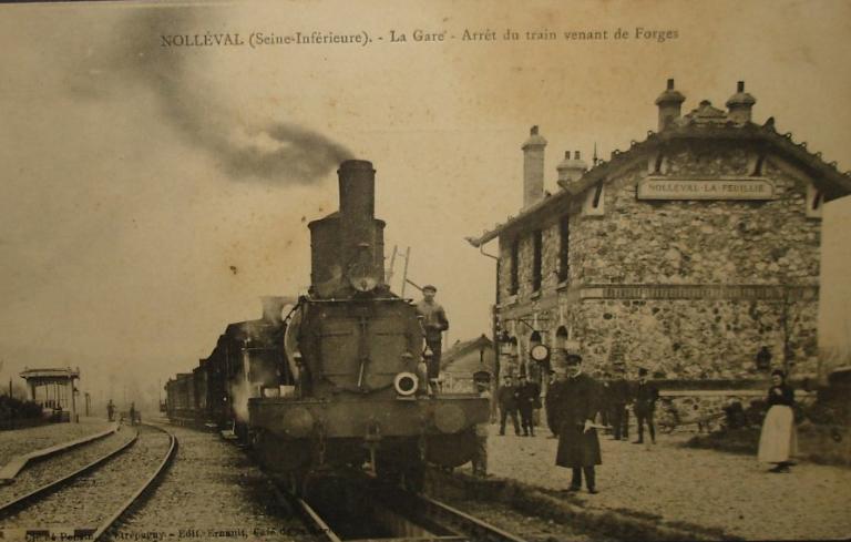 Gare et maison de garde-barrière de Nolléval-La Feuillie