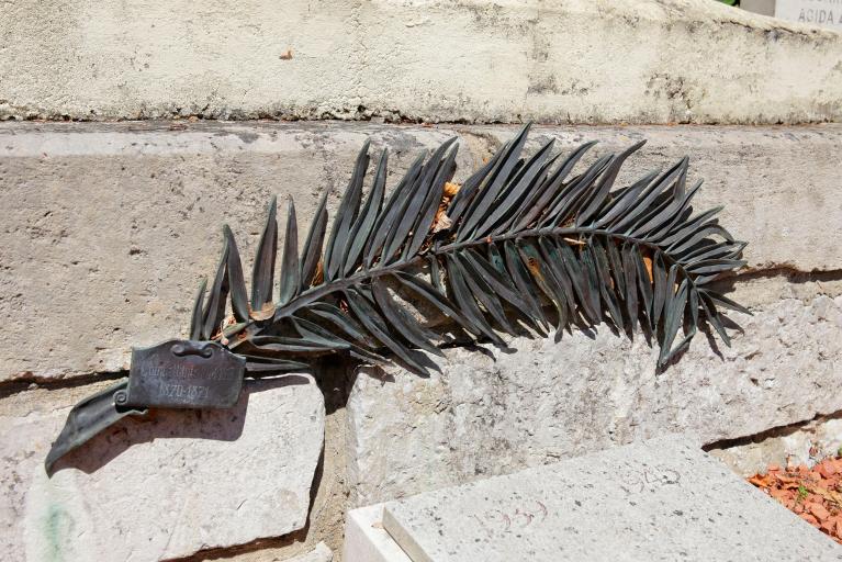Palme portant les mentions 1870-1871 et 1914-1918.