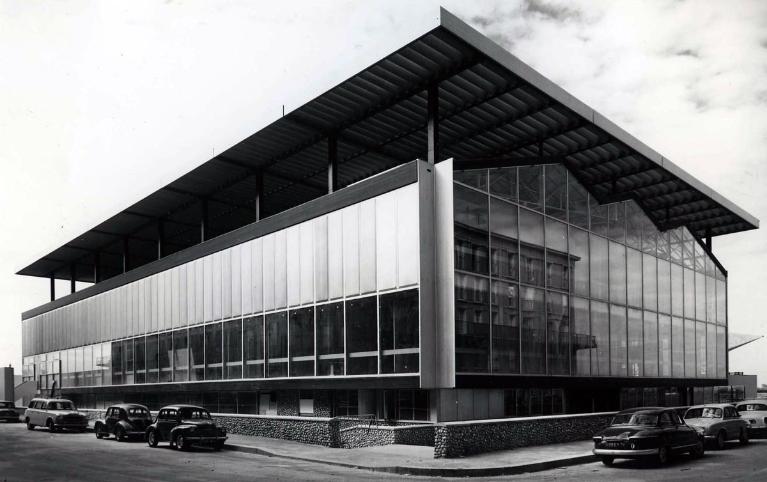 Elévations extérieures vues du nord est.- Photographie, 1961 (AM Le Havre).