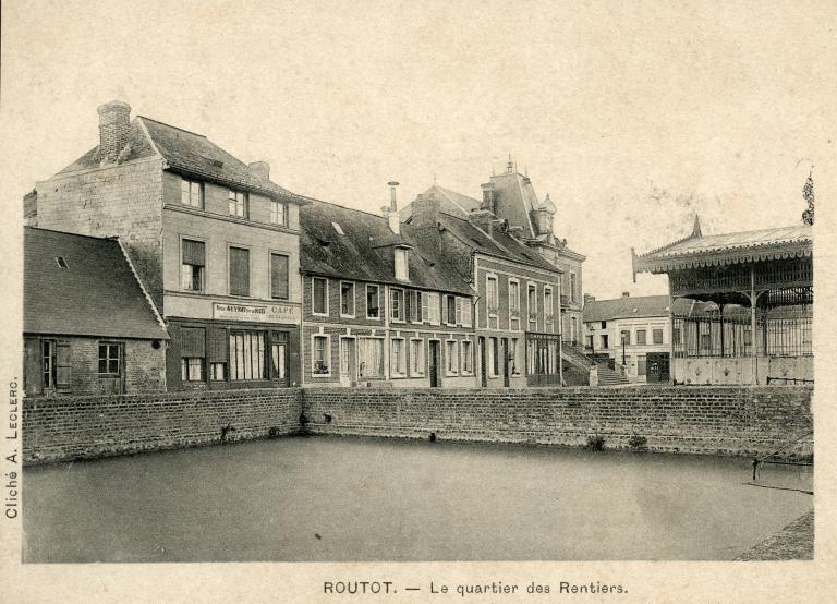 ROUTOT Le quartiers des Rentiers.- Carte postale, [vers 1900], Cliché A. Leclerc. (Collection particulière).