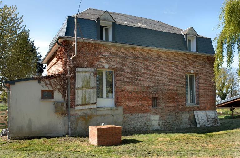 Maison de maître, façade postérieure, vue depuis le nord.