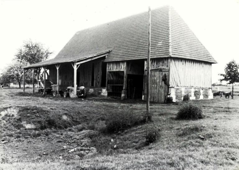 Angle nord-ouest.- Photographie ancienne, Parc de Brotonne, 1971. 