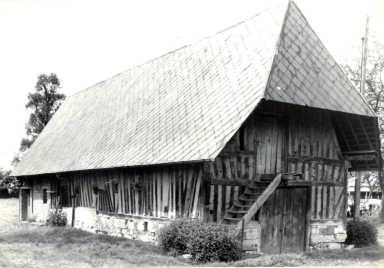 Angle sud-est.- Photographie ancienne, Parc de Brotonne, 1971. 