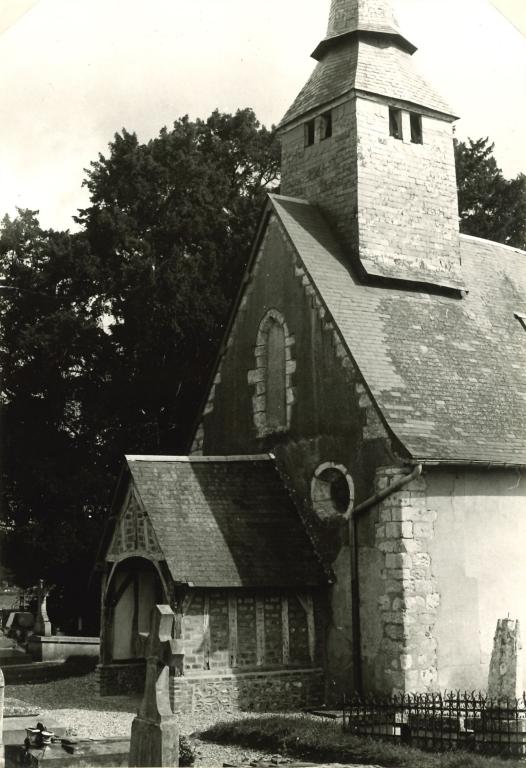 Angle sud-ouest.- Photographie du Parc de Brotonne, 1971. 