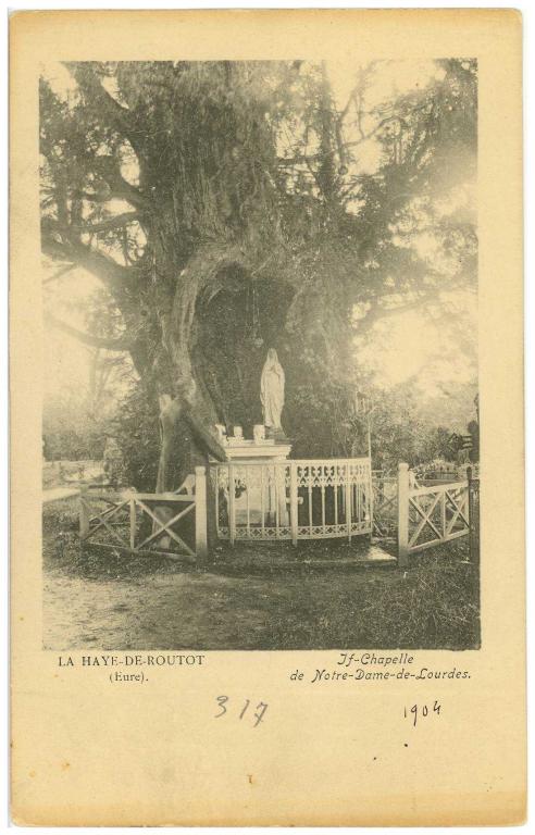 LA HAYE DE ROUTOT (Eure).- If-chapelle de Notre-Dame-de-Lourdes [1904] (AD Eure, 8 FI).