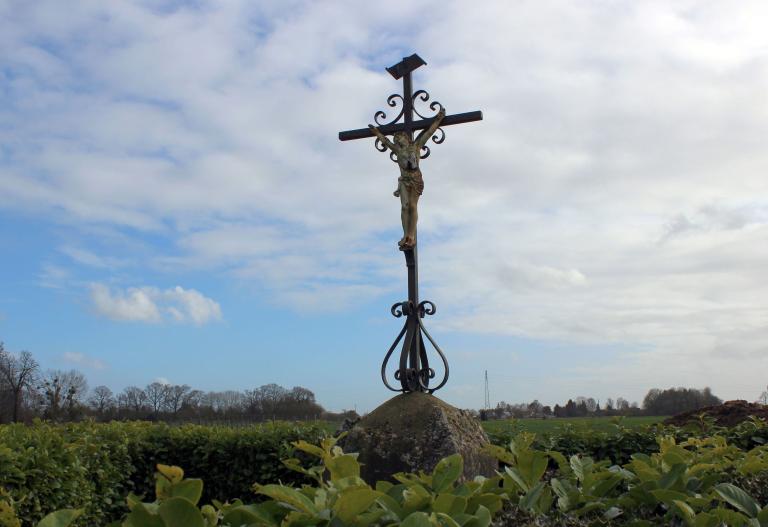 Croix des bruyères, détail de la croix. 