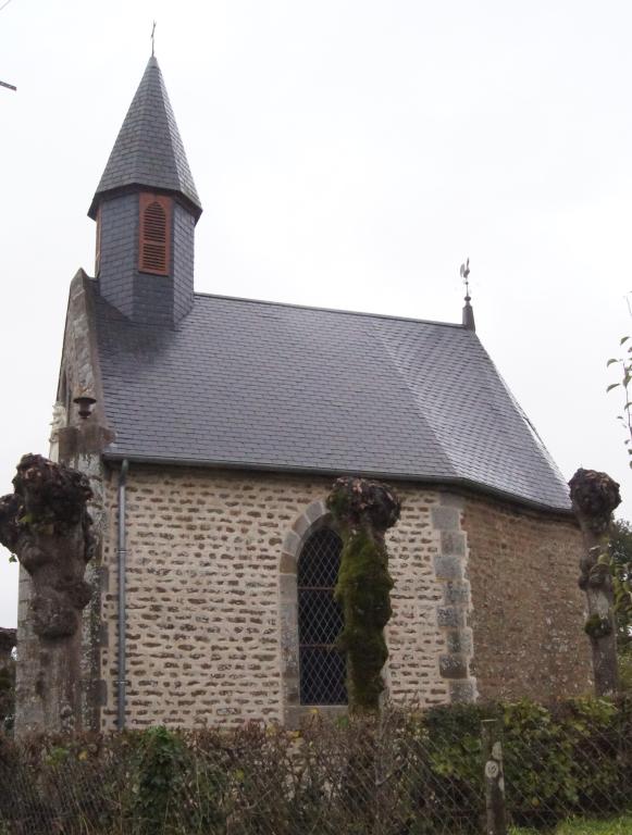 Vue de la chapelle depuis le sud. 