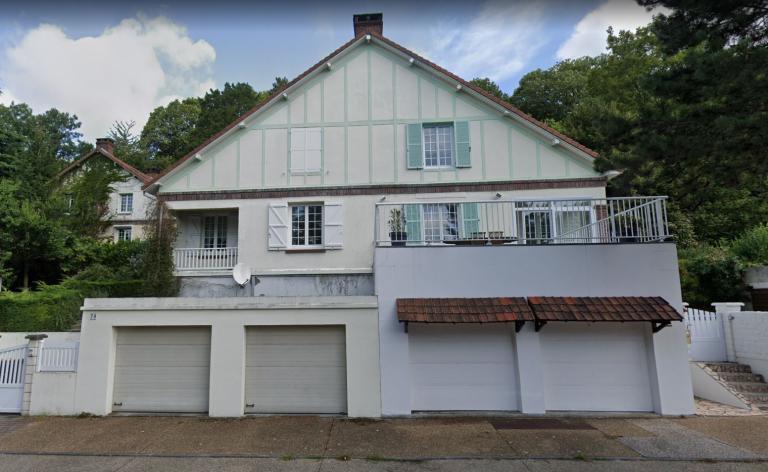 Maison jumelée avenue des Côtes Blanches, façade sud.
