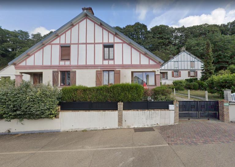Maisons jumelées avenue des Côtes Blanches, façades sud.