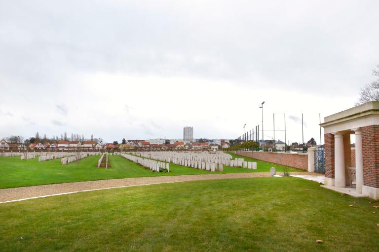 Carré militaire du Commonwealth, vue d'ensemble depuis le nord.