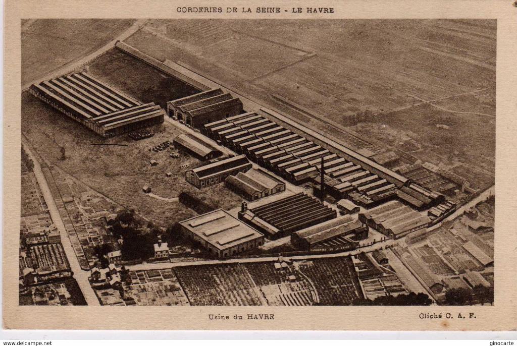 Usine du Havre.- Carte postale CAF, vers 1930 (Coll. part.).
