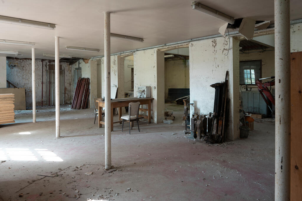Atelier de rubanerie, vue intérieure : rez-de-chaussée.
