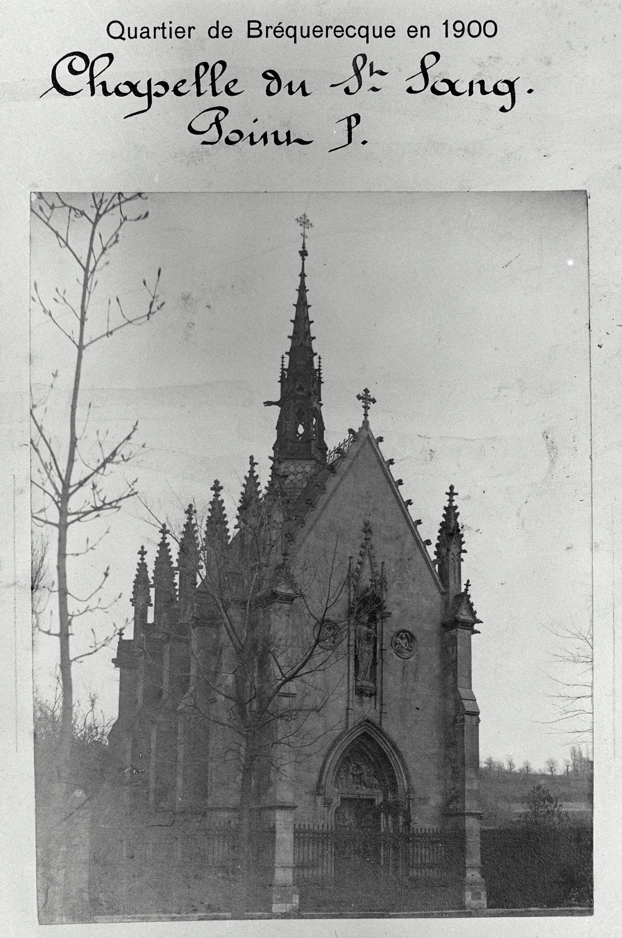 Vue d'angle nord-ouest, état en 1900. A.C. Boulogne-sur-Mer, clichés 1900.