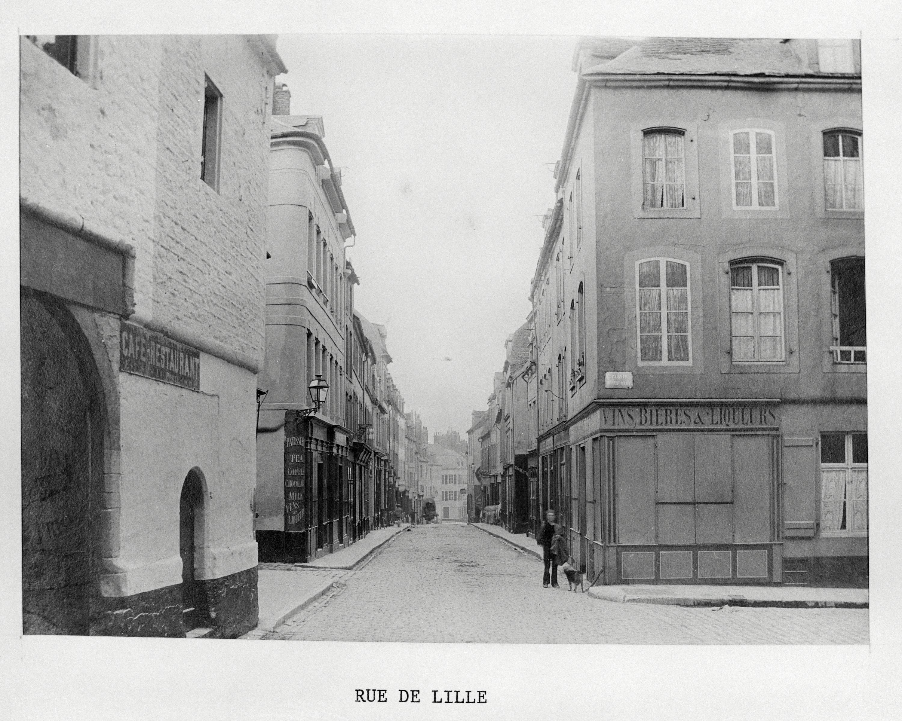 Vue partielle, carte postale. A.C. Boulogne, division, cartes postales, série Rues de Boulogne.