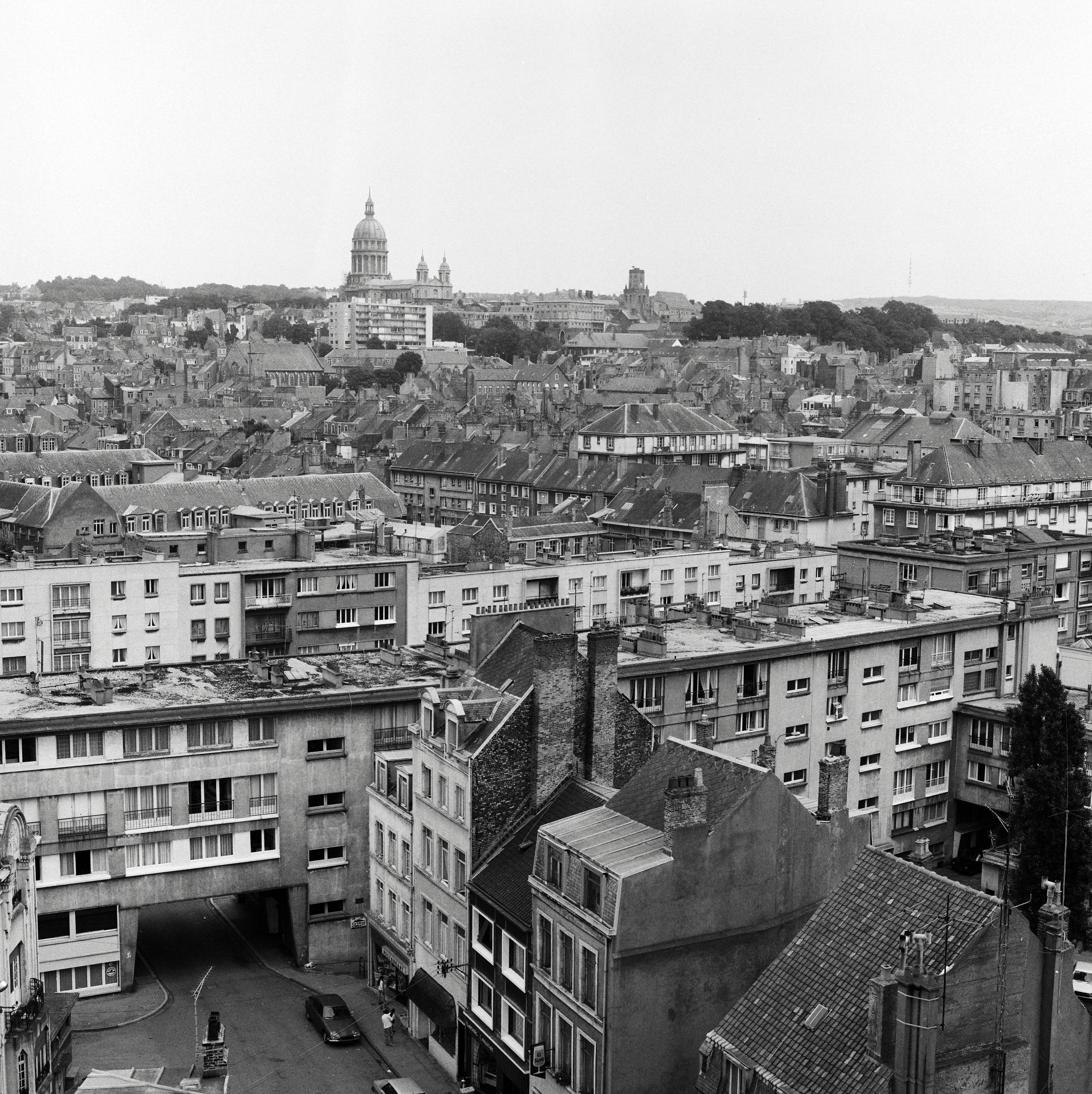 Vue générale de la ville et de l'aire d'étude au sein de Boulogne-sur-Mer.