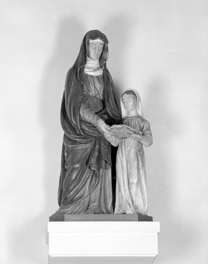 Groupe sculpté : Education de la Vierge