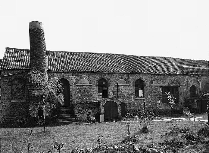 Atelier de fabrication, élévation sur cour.