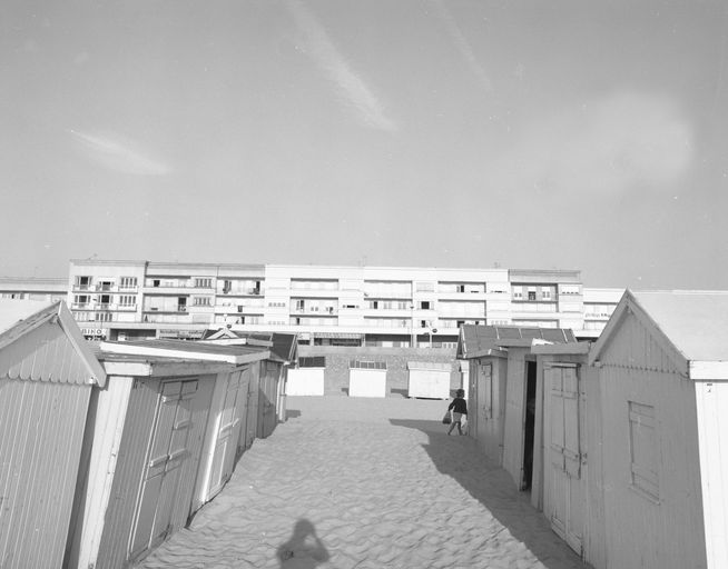 Les cabines de plage, en 1981.