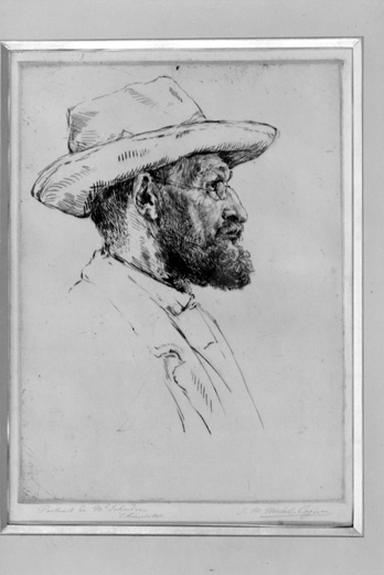 Estampe : portrait de monsieur Schneider chimiste