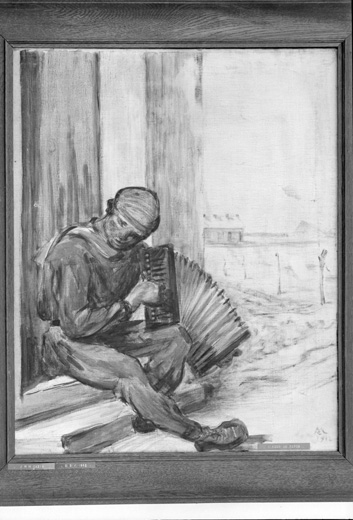 Tableau : Mineur au repos