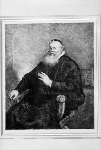 Estampe : L'Alchimiste dit portrait d'Eleazer