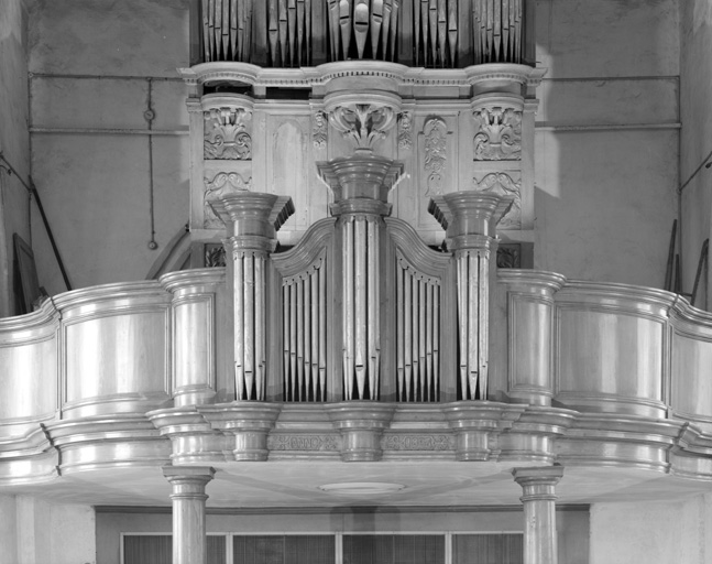 Orgue de tribune : tribune et buffet d'orgue