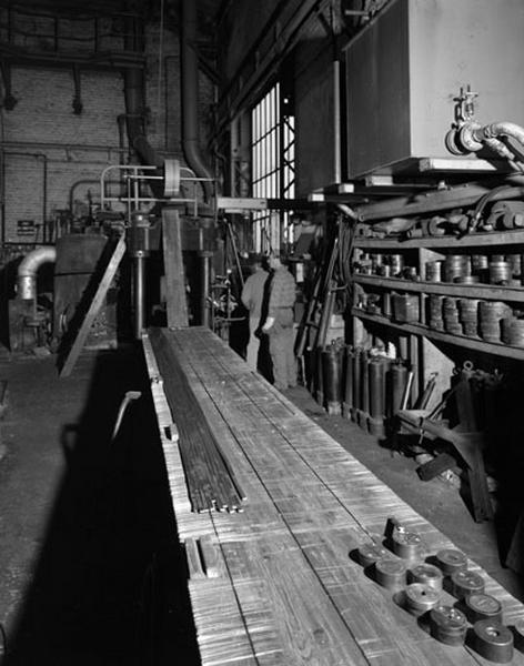 Vue de l'atelier de fabrication.