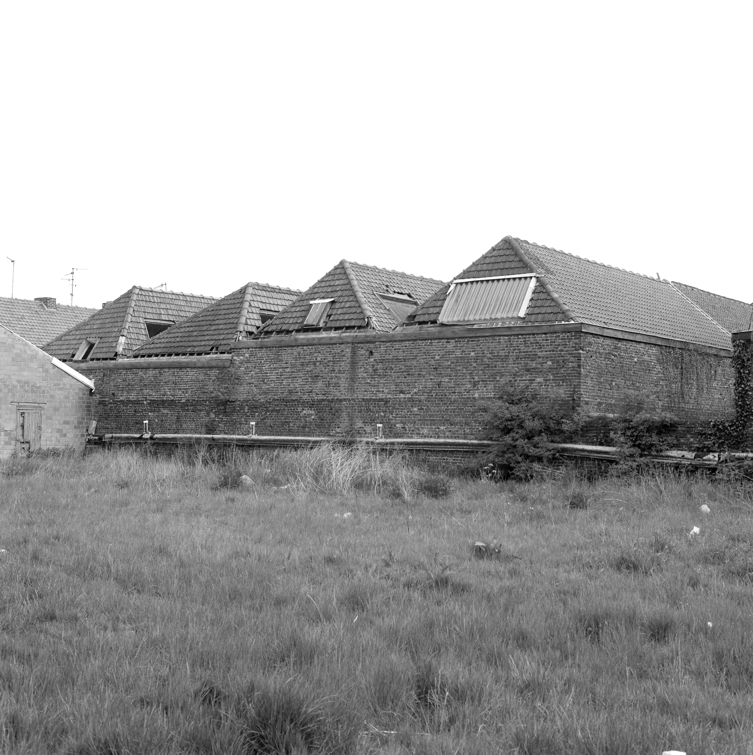 Atelier de fabrication, élévation postérieure.