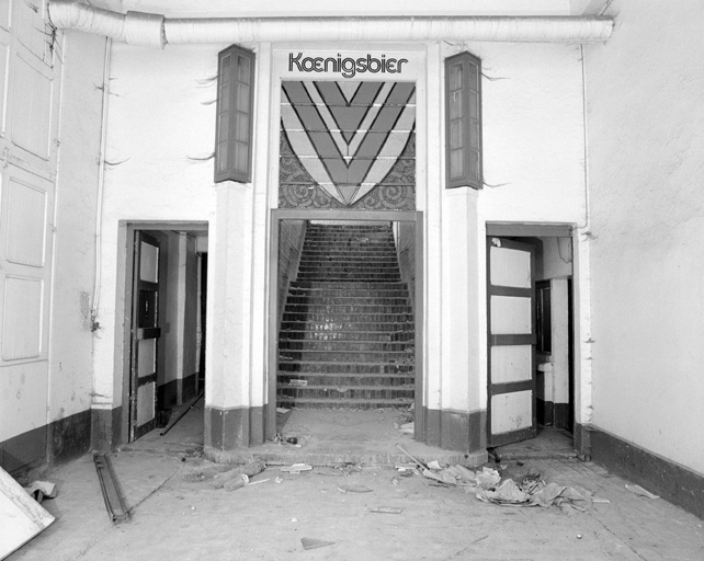 Hall d'entrée de la brasserie, accès à la salle de brassage.
