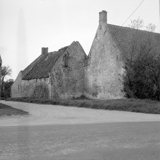 Logis, aile de la cuisine, élévation postérieure.