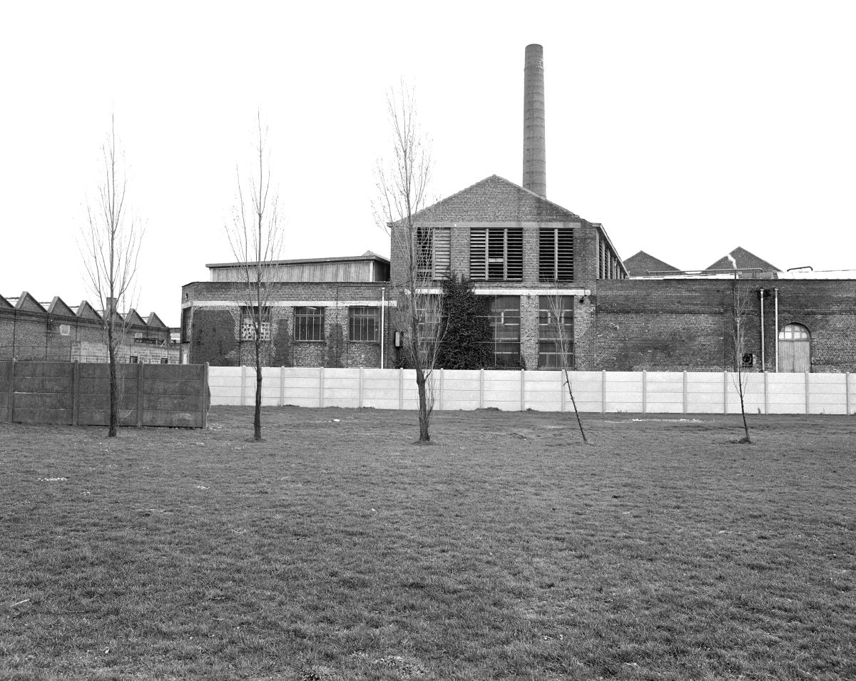 Atelier de crémage sur la Lys. Vue prise vers le sud-est.