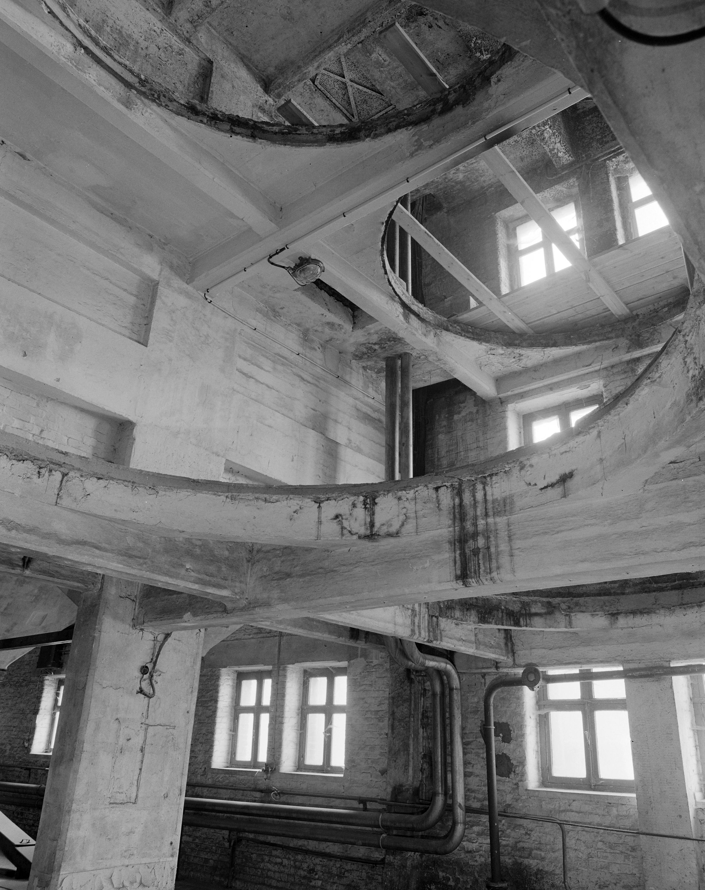 Malterie, emplacement des silos à grain.