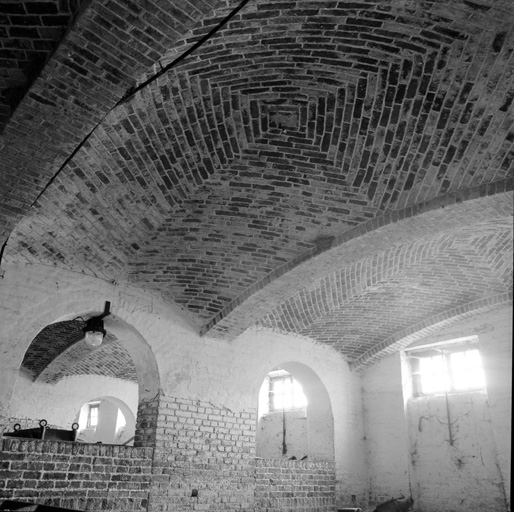 Ferme, étable, détail : voûte.