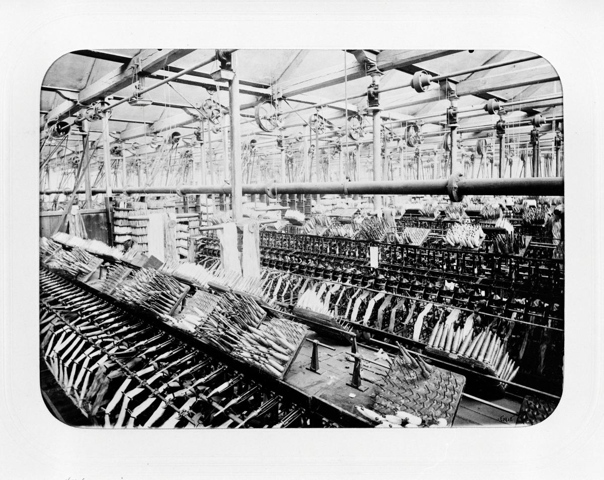 Salle des cannetières. Photographie de J. David, 1897 (AP Hacot et Colombier).