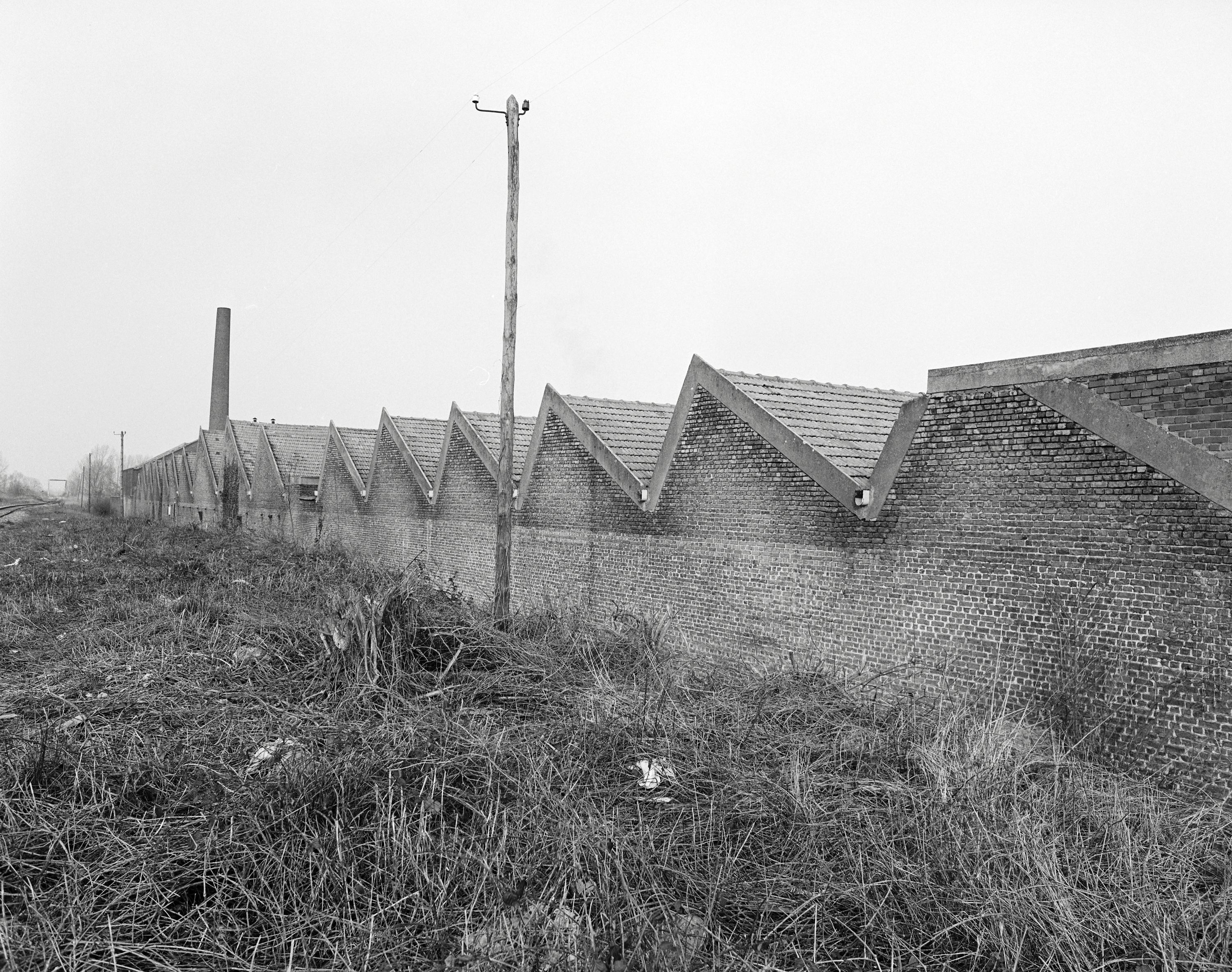 Atelier de fabrication, élévation postérieure.