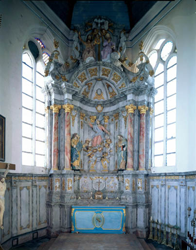 Retable (autel secondaire de la Vierge)